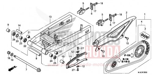 SWING ARM NC700XDE de 2014